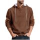 thumbnail image 2 of pstuiky Camisas casuales de manga larga para hombre, Blusa informal holgada de color liso con botones y cordón de moda para hombre, de manga larga, con capucha camisetas de hombre m, 2 of 9