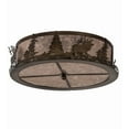 thumbnail image 7 of Meyda Tiffany 185968 Elk At Dusk 4 Light 22" Wide Flush Mount Drum Ceiling Fixture -, 7 of 7