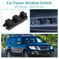 thumbnail image 2 of Interruptor de ventana eléctrica del lado del conductor delantero izquierdo único para Nissan Pathfinder 2012 No. 25401ZL10A, 2 of 7