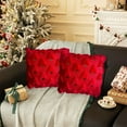 thumbnail image 5 of HomeKingdee Christmas Trees Decorative Pillow Covers, Soft Plush Faux Fur Farmhouse Throw Cushion Cases for Xmas Winter Holiday Home Decor, 5 of 5