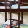 thumbnail image 3 of Furniture of America Wellick Wood Quadruple Bunk Bed, Twin, Dark Walnut, 3 of 4