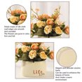 thumbnail image 3 of Flores artificiales, flores artificiales, plantas verdes, plantas en macetas, salón, comedor, decoración de escritorio, 3 of 5