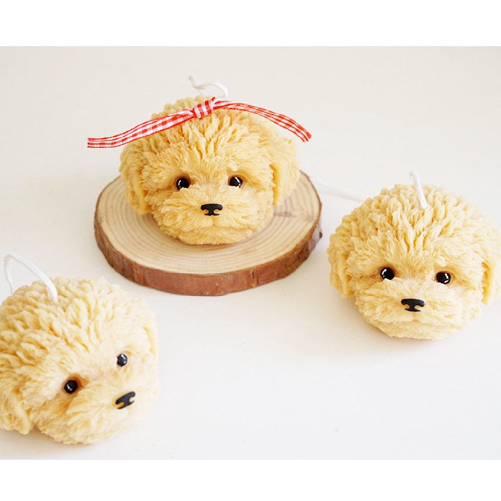 Dog Crystal Epoxy Resin Mold Animal Shape Fragrance Candle Wax Silicone Mould DIY Crafts Home Decorations Ornaments Casting Tools