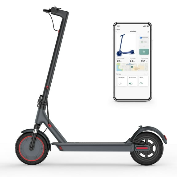 AOVOPRO TMAX 500W 10' Foldable Electric Scooter, 21 mph Top Speed with Dual Braking System and Shock Absorption