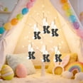 thumbnail image 4 of Decoraciones de Pascua, adornos de Pascua, regalos de Pascua Adorno de letra con orejas de conejo de madera de Pascua Letrero colgante de madera, 4 of 6