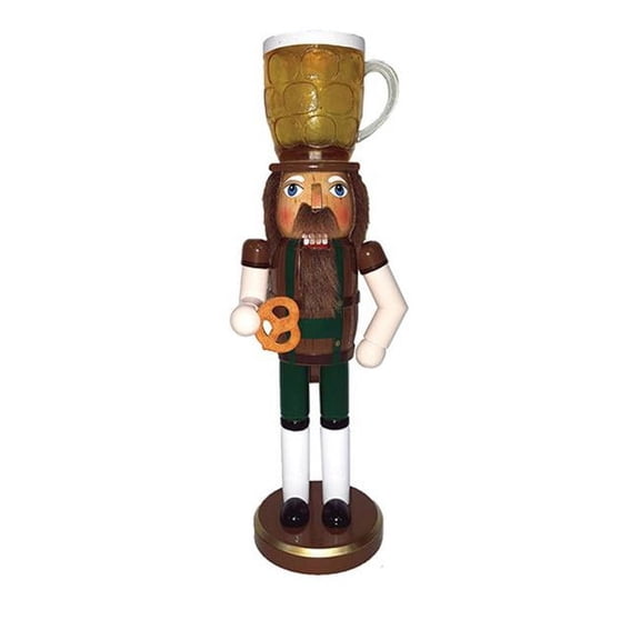 Santas Workshop 70011 14 in. Beer & Pretzel Nutcracker