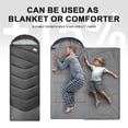 thumbnail image 5 of Sacos de dormir para clima frío para adultos 30 ℉ - Saco de dormir portátil, impermeable, liviano de 4 lb para niños altos, niñas y niños con saco de compresión, para acampar, caminar, viajar, al aire, 5 of 5