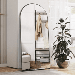 Hamilton Hills Miroir mural ovale pivotant sans cadre avec supports
