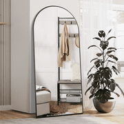 CONGUILIAO Arched Mirror Full Length Arch Mirror 65x24 Floor Mirror Black Mirror Body Mirror