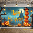 thumbnail image 5 of Pumpkin Decoration Happy Halloween Outdoor Decoration Haunted House for Halloween Party Outdoor Event Autumn Celebration, 5 of 9