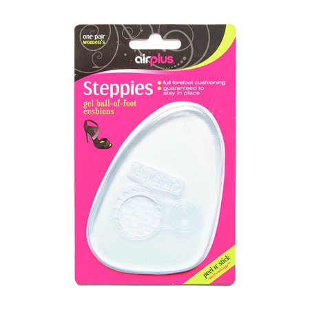 DII Airplus Gel Forefoot Steppies Cushion Liner for Comfort and Pain Relief, Womens, 1-Pair