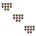 thumbnail image 3 of Naiovety Ramo de novia de 10 piezas, decoración de rosas, durabilidad duradera, precio asequible, flores artificiales de plástico, vino Type1 NO1, 3 of 6
