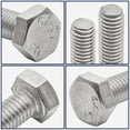 URIJDAS-M8 x 20mm Left Hand Thread Hex Head Bolt,304 Stainless Steel ...