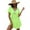 Fluorescent Green, variant on FOLUNSI Womens Plus size Swimsuit Cover Ups V Neck Lace Crochet Summer Bikini Beach Cover ups Dress for Swimwear S-3XL
