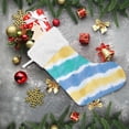 thumbnail image 6 of Coolnut Christmas Stockings Tie Dye Stripes , 1 Pack 17.7" Xmas Fireplace Santa Socks Christmas Tree Hanging Stockings Decoration for Christmas Holiday Xmas Gift, 6 of 6
