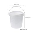 thumbnail image 2 of GAXIRE Sturdy Pail Bucket Airtight Plastic Round for Storage 1Pack, 2 of 8