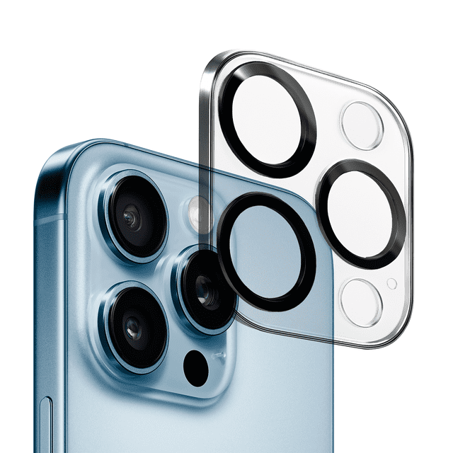 Mica De Cámara Cristal Deluxe Para iPhone 13 Pro/ 13 Pro Max Negro – Vidrio Templado Protector De Lente