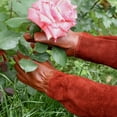 thumbnail image 3 of Paire de Gants de Jardinage Réutilisables Anti-Affaissement en Faux Cuir Protection Longue pour Plantation, 3 of 5
