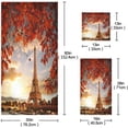 thumbnail image 3 of SKYSONIC 3 Pack Towel Beautiful Paris Eiffel Tower Seine River Fall Leaves Sunset Cotton Bath Towel Set (1 Bath Towel, 1 Hand Towel, 1 Washcloth) for Bathroom, Super Soft and Quick Dry Towels, 3 of 7