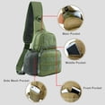 thumbnail image 4 of Outdoor strap backpack, nylon tactical compact cross body hiking bike bag, 4 of 5