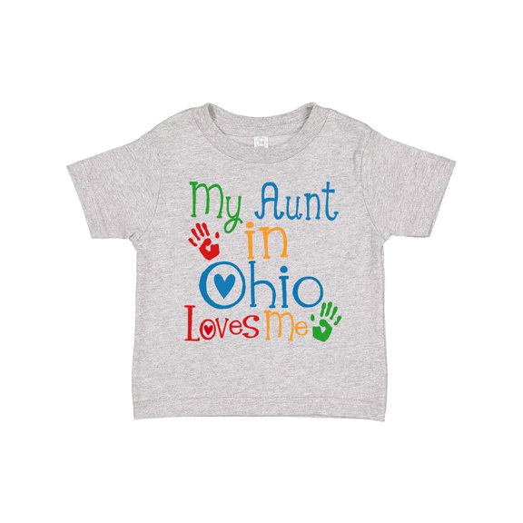 Inktastic My Aunt in Ohio Loves Me Boys or Girls Toddler T-Shirt