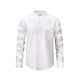 thumbnail image 1 of Blusa y camisa de manga larga con cuello alto para hombre, informal, de color liso, con cuello alto, manga larga, bolsillo con medio botón, blusa de poliéster para hombre, 1 of 6