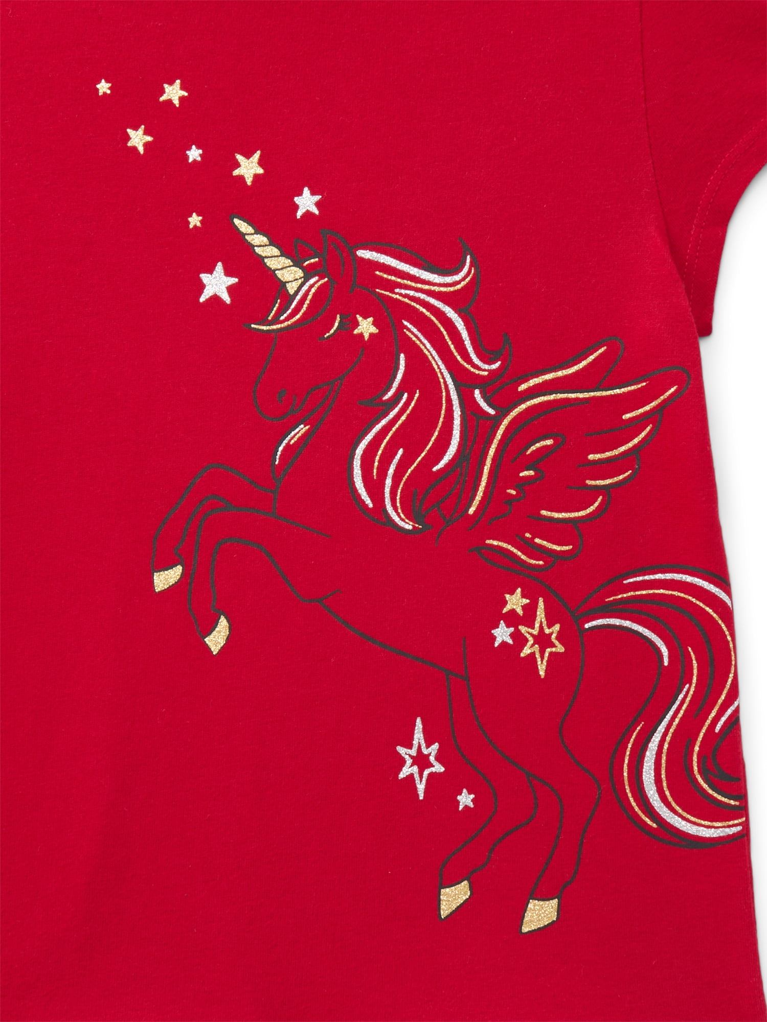 Wonder Nation Girls Gathered Shoulder Tee with Short Sleeves, Sizes 4-10
