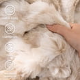 thumbnail image 6 of MJIAexp Faux Fur Throw Blanket for Couch, Cozy Soft Plush Thick Fuzzy Comfy Bubble Blanket and Fuzzy Plush Rabbit Fur Blanket for Sofa Bedroom Living Room, 90" x 90"-Tie-dye coffee, 6 of 11