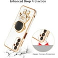 thumbnail image 5 of for Samsung Galaxy A14 5G Case Cute 6D Astronaut Case with Stand Function Luxury Plating Case Cover Slim Fit Soft TPU Shockproof Bumper Protective Electroplated Case for Girls Boys,White, 5 of 12