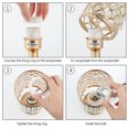 thumbnail image 4 of 2pcs Modern Gold K9 Crystal Table Lamp Nightstand Desk Reading Lamp Decorative, 4 of 5