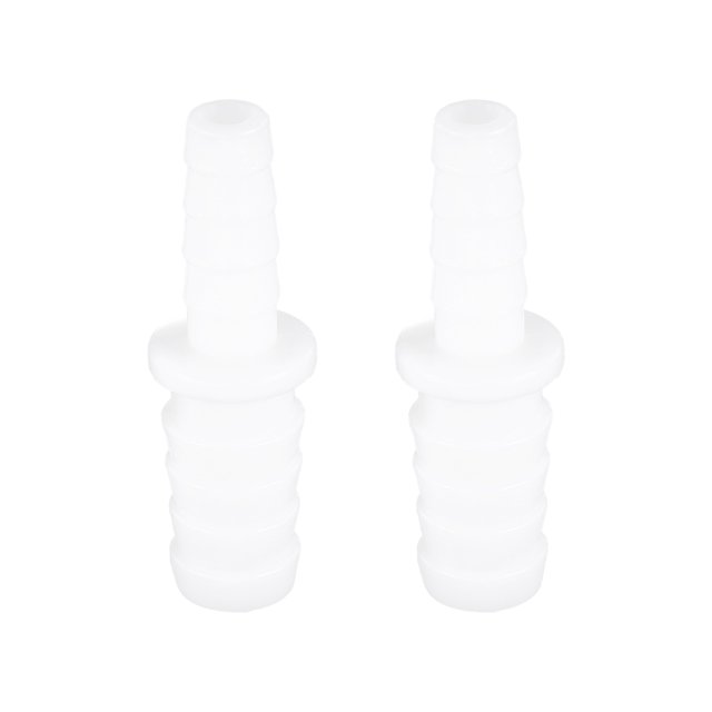 2uds I Forma Manguera Espiga I Espiga Tubo Tubería Accesorio PE Blanco para Auto 1/4"-3/8"