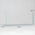 thumbnail image 3 of Rimless Low Iron Glass Fish Tank Aquarium - 45.8 gal (36.2 L x 18.1 W x 16.1 H) (in), 3 of 3