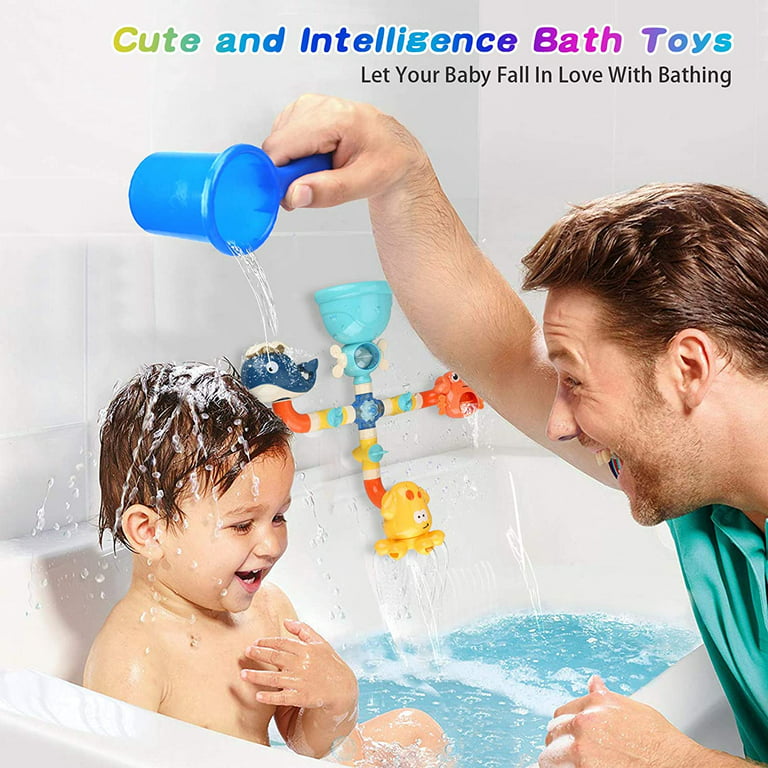 INvench Bath Toys for Toddlers 2-4 Year, Bathtub Toys for Kids, Sprink  Pipes for Water Toys 