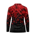 thumbnail image 3 of Uorisanigo Red Heart Long Sleeve Golf Polo Shirts for Women Size S Relaxed Comfortable Quick Dry Athletic Polo Shirts Zip Up Collar Pullover for Workout Sports, 3 of 7
