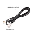 thumbnail image 2 of Uxcell Phone Extension Cord 1.64FT Telephone Cable Phone Line Cord RJ11 6P4C Plugs Black 3pcs, 2 of 5