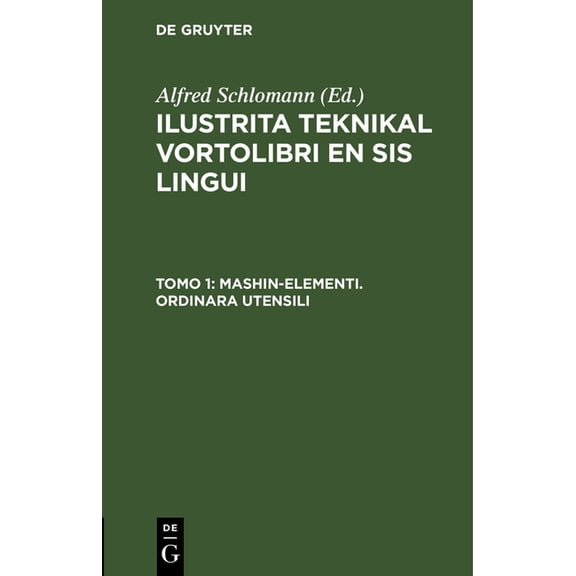 Mashin-elementi. Ordinara Utensili, (Hardcover)