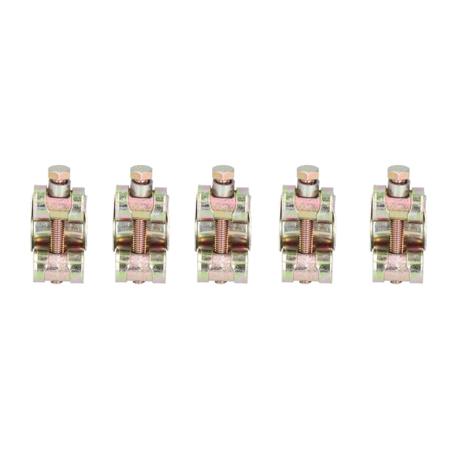 Gear Hose Clamps, Galvanizing Process Hose Clamp Set Pipe Clamp Tools Golden For Motor Vehicles