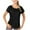 Black, variant on Htigea Clearance Workout Tops for Women Short Sleeve Athletic Tees Round Neck Yoga Running Tshirts Shirts Black,M