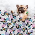 thumbnail image 3 of Naloa Bright Butterflies1 Dog Blanket, 3 Sizes Cat Blanket for Indoor Cats Large Medium Small Dog Gifts-Small, 3 of 8