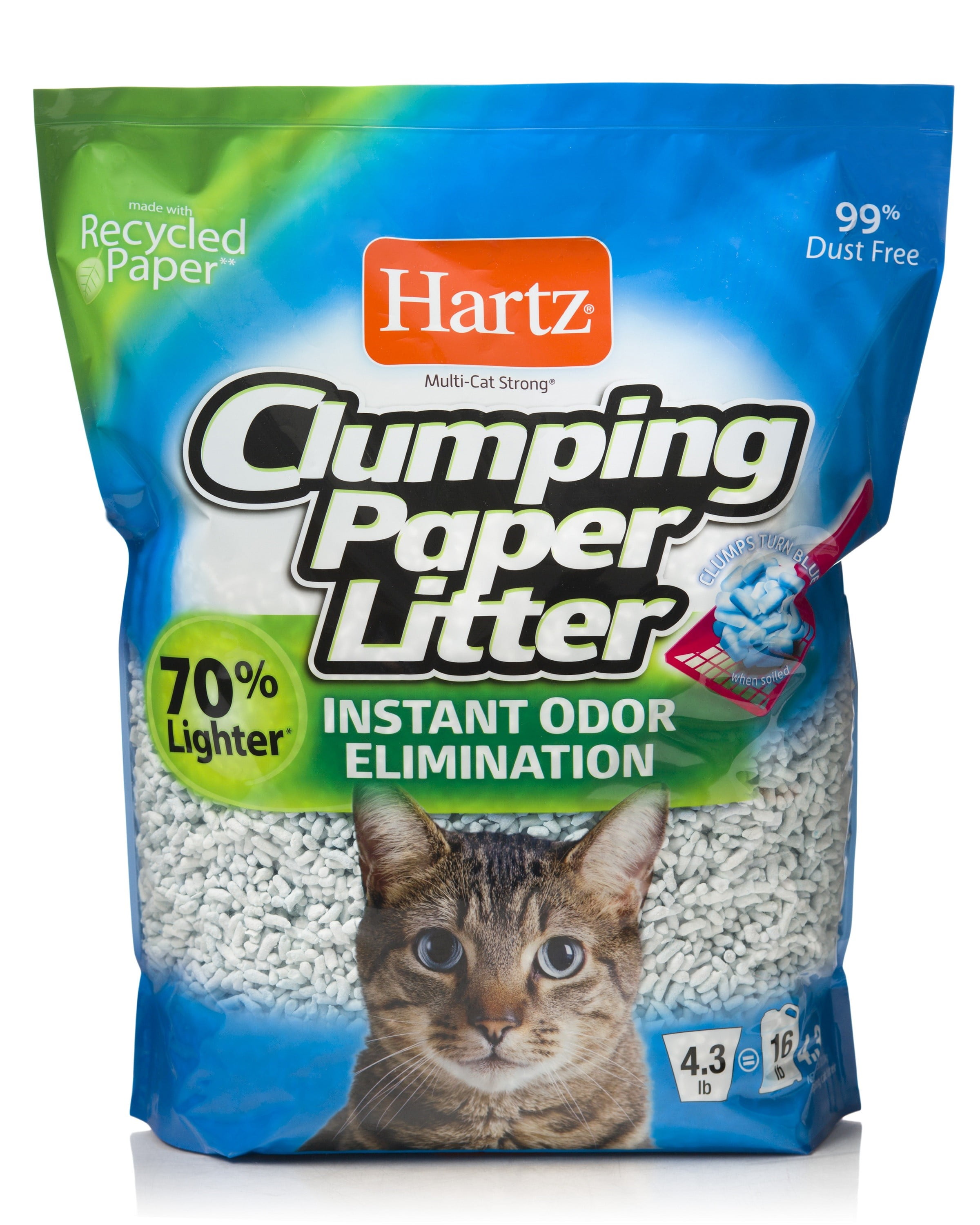 Hartz Clumping Paper Cat Litter, 4-lb 
