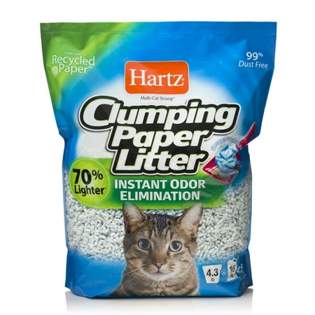 Hartz Clumping Paper Cat Litter, 4-lb