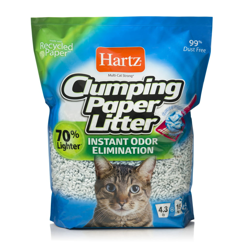 Hartz Clumping Paper Cat Litter, 4lb