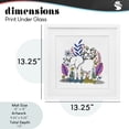 thumbnail image 3 of Elephant in Midst of Flowers White Framed Print Under Glass, design by Cecilia Battaini, 3 of 10