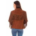 thumbnail image 2 of Scully L1080-125 XXL Womens Suede Jacket with Fringe & Lacing, Caf Brown - 2XL, 2 of 2