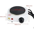 thumbnail image 5 of Mini Stove, Electric Single Burner, Compact and Portable, Adjustable Temperature Hot Plate, 500W Multifunctional Home Heater, 5 of 5