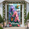 thumbnail image 5 of Floral Theme Hello Spring Banner Butterfly Accents Spring Display Colorful Design 3D Lettering Floral Backdrop for Spring Party Garden Gathering Outdoor Event, 5 of 9