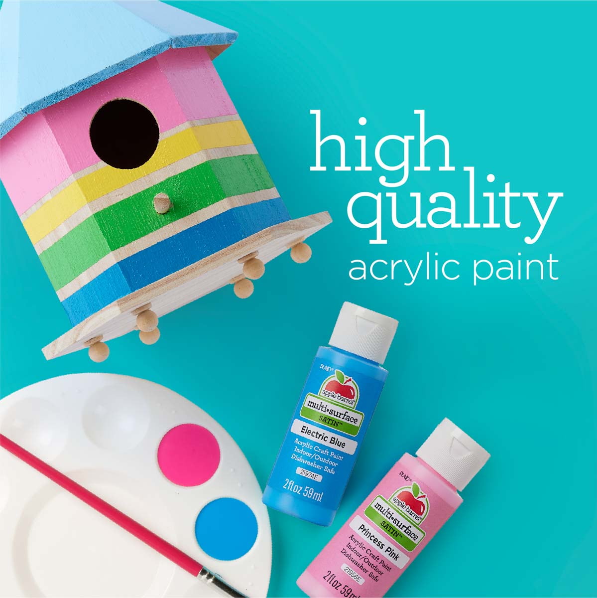 Apple Barrel Multi-Surface Craft Paint, Satin Finish, Classic Caramel, 2 fl oz