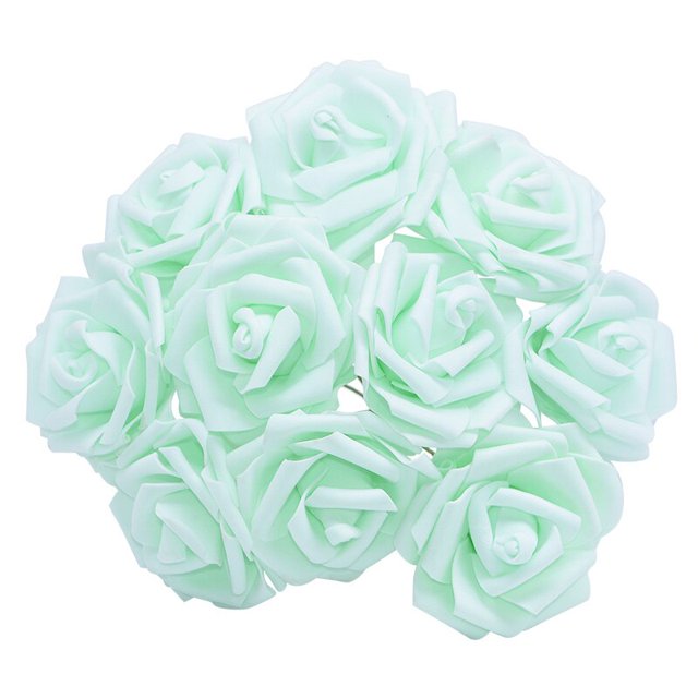 10/20/30 Uds 8cm flores artificiales de espuma de PE rosas ramos de novia para mesa de boda decoraciones de fiesta en casa DIY suministros de álbum de recortes Tan Jianjun unisex