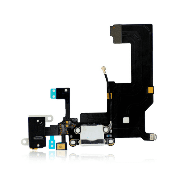 Replacement Charging Port Flex Cable Compatible For iPhone 5 (Silver)