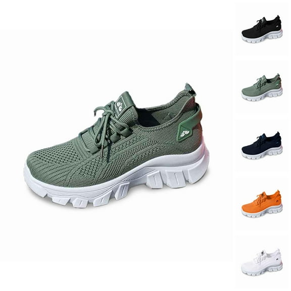 Women's Sneakers Casual Athletic Shoes With Lace Up Design For Everyday Comfort And Style Thick Sole Versatile For Spring And Summer Wear